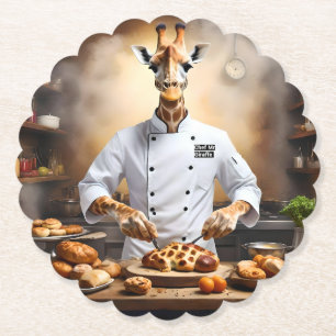 Dessous-de-verre En Papier Chef Pâtissier Girafe : Atteindre de Nouveaux Somm