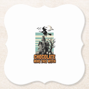 Dessous-de-verre En Papier Chemise Chocolat Sorcière Dessin de friandise d'Ha