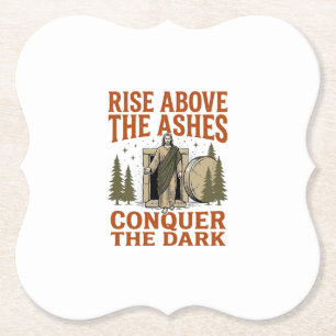 Dessous-de-verre En Papier Chemise de citation de grotte de résurrection vint