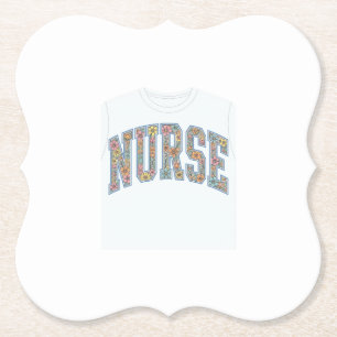 Dessous-de-verre En Papier Chemise de conception de lettrage universitaire fl
