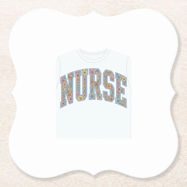 Dessous-de-verre En Papier Chemise de conception de lettrage universitaire fl (Devant)