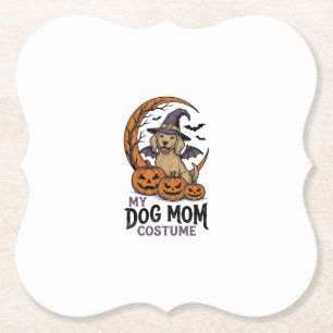 Dessous-de-verre En Papier Chemise de maman de chien Halloween Costume de chi
