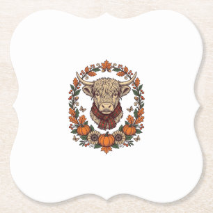 Dessous-de-verre En Papier Chemise de pomme de terre de vache des Highlands G