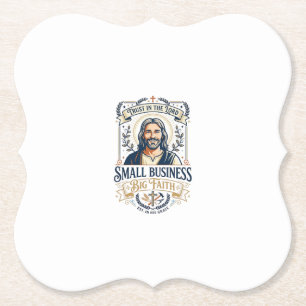 Dessous-de-verre En Papier Chemise de propriétaire de petite entreprise Jesus