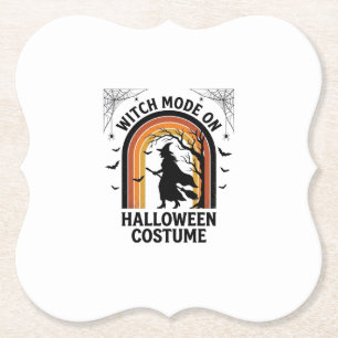 Dessous-de-verre En Papier Chemise de sorcière d'Halloween Costume drôle Grav