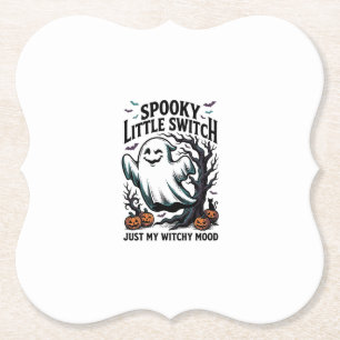 Dessous-de-verre En Papier Chemise de sorcière d'Halloween Design d'humour de