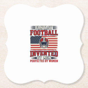 Dessous-de-verre En Papier Chemise de sport vintage femmes de football fantas