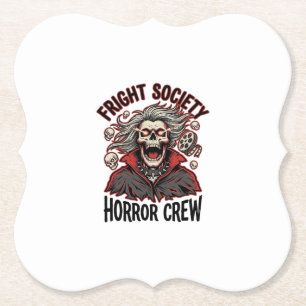 Dessous-de-verre En Papier Chemise d'horreur vintage Fright Society Skull Des