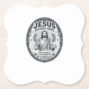 Dessous-de-verre En Papier Chemise d'inclusion de la communauté sourde Jésus 