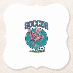 Dessous-de-verre En Papier Chemise Graphique Vintage Joueur de Football Flami