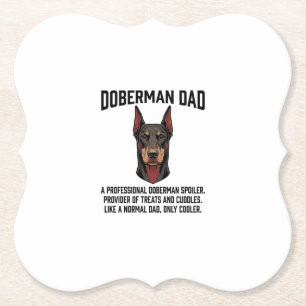 Dessous-de-verre En Papier Chemise pour amateur de chien gravure vintage papa