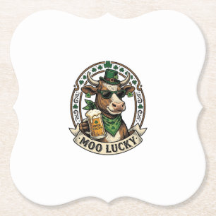Dessous-de-verre En Papier Chemise vache irlandaise St Patrick vintage design