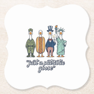 Dessous-de-verre En Papier Chemise vectorielle vintage de la lignée de l'oie
