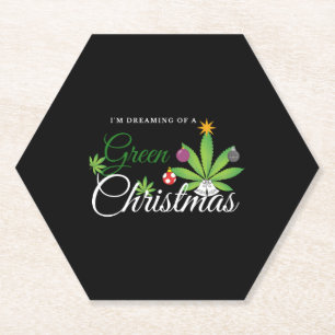 Dessous-de-verre En Papier Chemise verte de Noël