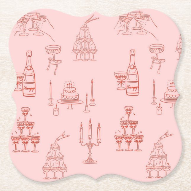 Dessous-de-verre En Papier chic (Devant)