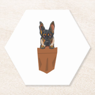 Dessous-de-verre En Papier Chien dans Pocket Funny Chien pour Amoureux de les