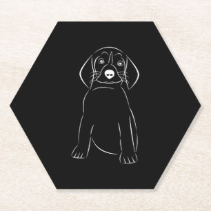 Dessous-de-verre En Papier chien mignon