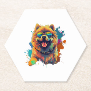 Dessous-de-verre En Papier Chow Chow Chien Chien chinois race pour un Chow Ch