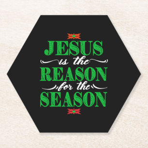 Dessous-de-verre En Papier Christian Christmas Toxits Jésus Is The Reason For