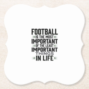 Dessous-de-verre En Papier Citation de Football Typographie Vintage T-Shirt D