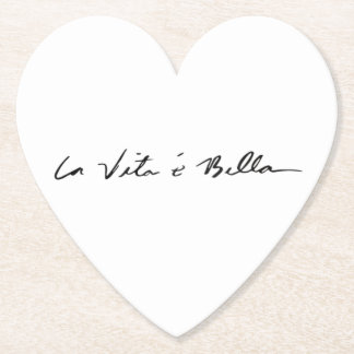 Dessous-de-verre En Papier citations italiennes la vita é bella dessous de ve