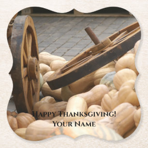 Dessous-de-verre En Papier Citrouilles et roue