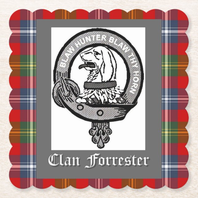 Dessous-de-verre En Papier Clan Forrester Crest (Devant)