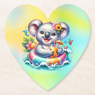 Dessous-de-verre En Papier Clipart de sublimation de koala d'été-97702