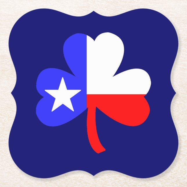 Dessous-de-verre En Papier Clover du Texas (Devant)