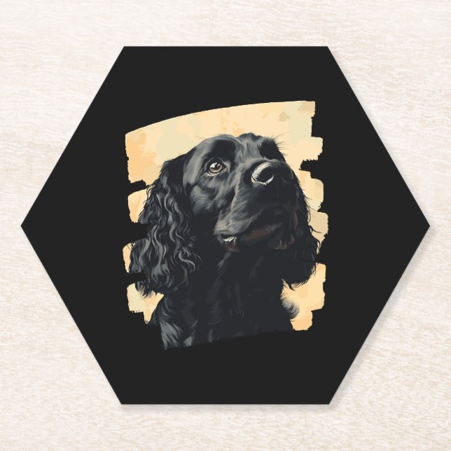 Dessous-de-verre En Papier Cocker Spaniel (Devant)