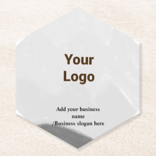 Dessous-de-verre En Papier Code QR personnalisé simple ajouter votre nom logo