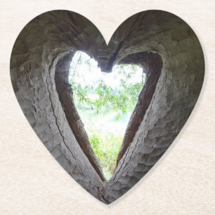 Dessous-de-verre En Papier Coeur dans l'arbre AMOUR Dessous de verre cardiaqu
