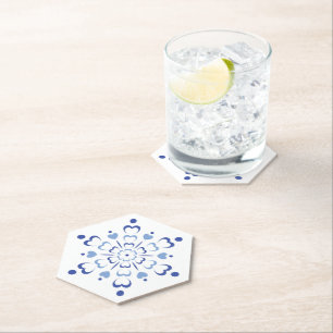 Dessous-de-verre En Papier Coeur neigeux