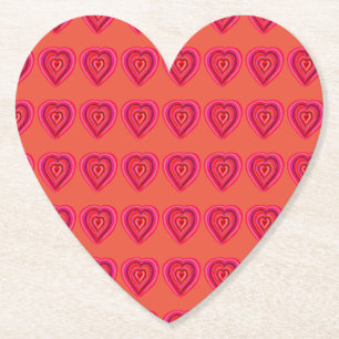 Dessous-de-verre En Papier Coeurs