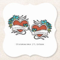 Coeurs tatoués, Mariage graphique de tatouage