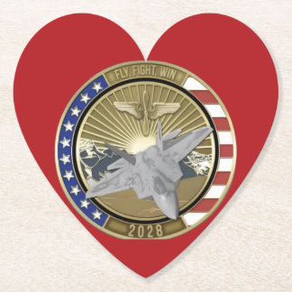 Dessous-de-verre En Papier Coin 1 Heart Shaped Coasters