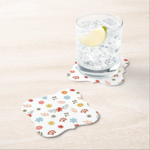 Dessous-de-verre En Papier Colorfull Cute spring floral