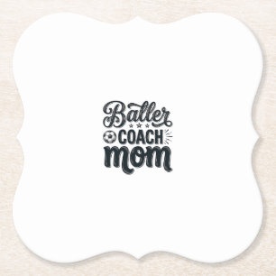 Dessous-de-verre En Papier Conception de chemise de football vintage Baller C
