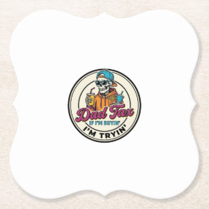 Dessous-de-verre En Papier Conception de chemise humour fast-food squelette t