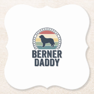 Dessous-de-verre En Papier Conception de chemise vectorielle Berner Daddy Vin
