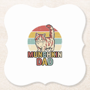 Dessous-de-verre En Papier Conception de chemise vectorielle pour papa Munchk