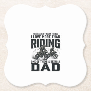 Dessous-de-verre En Papier Conception de citation de motocross gravure vintag