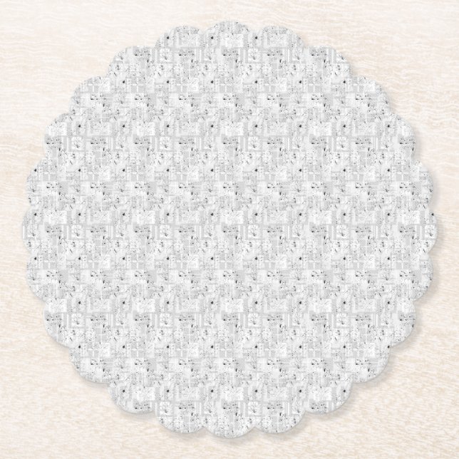 Dessous-de-verre En Papier Conception de langue Un cent un (Devant)