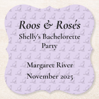 Dessous-de-verre En Papier Conception de l'enterrement de vie de jeune fille