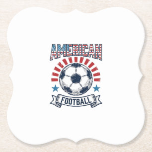 Dessous-de-verre En Papier Conception de maillot de football américain vintag