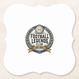 Dessous-de-verre En Papier Conception de maillot de football vintage Club Foo