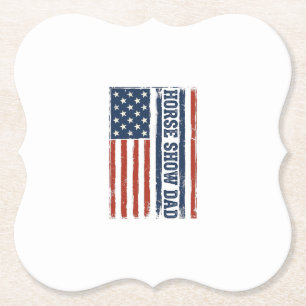 Dessous-de-verre En Papier Conception de t-shirt vintage avec drapeau américa