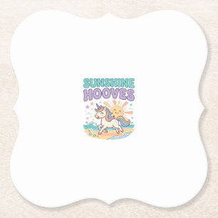 Dessous-de-verre En Papier Conception de tee-shirt graphique tendance Licorne