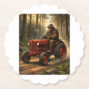 Dessous-de-verre En Papier Conception de tracteur Bigfoot pour l'exploitation