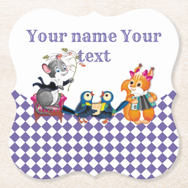 Dessous-de-verre En Papier concert (Devant)